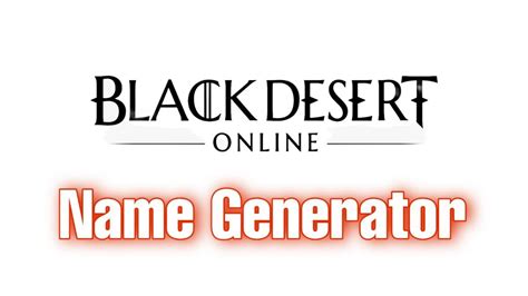 black desert online name generator